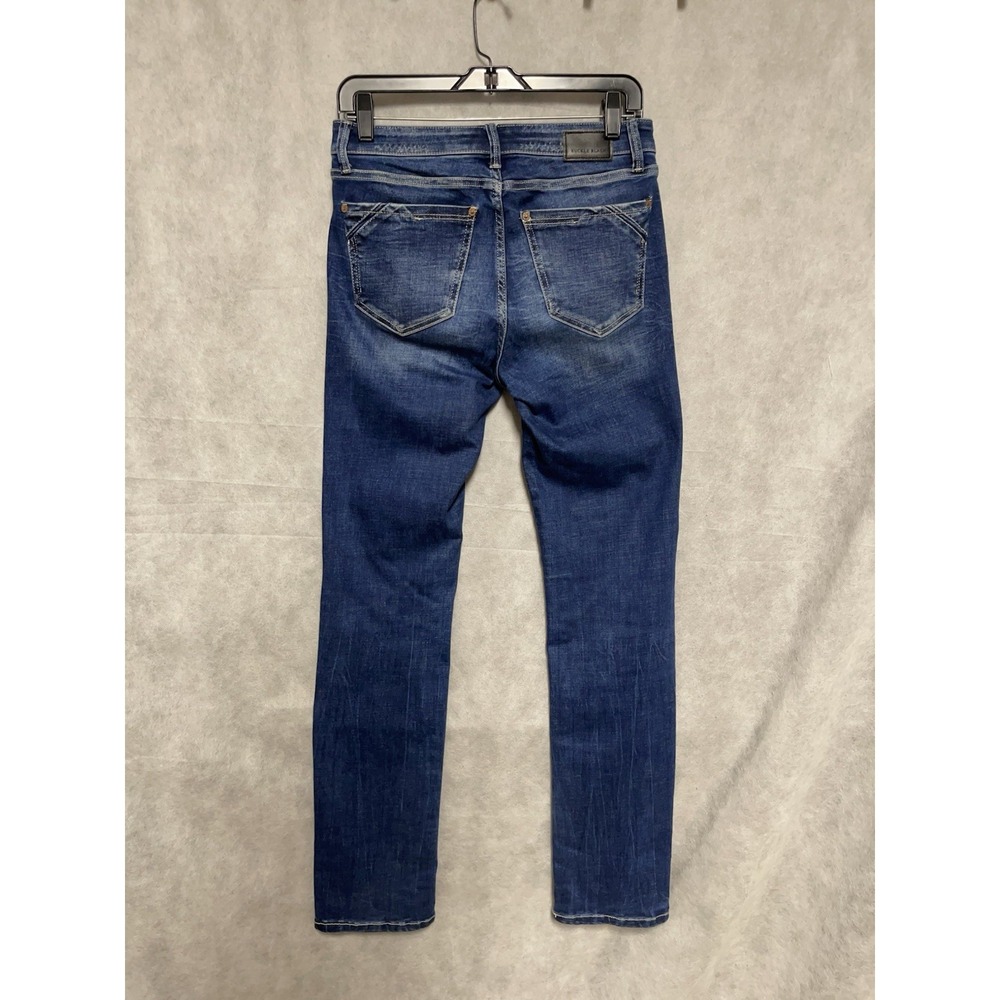 Buckle Black Jeans Women 26X32 Blu Dark Wash Denim Fit No. 53 Straight Whiskered - Picture 7 of 9